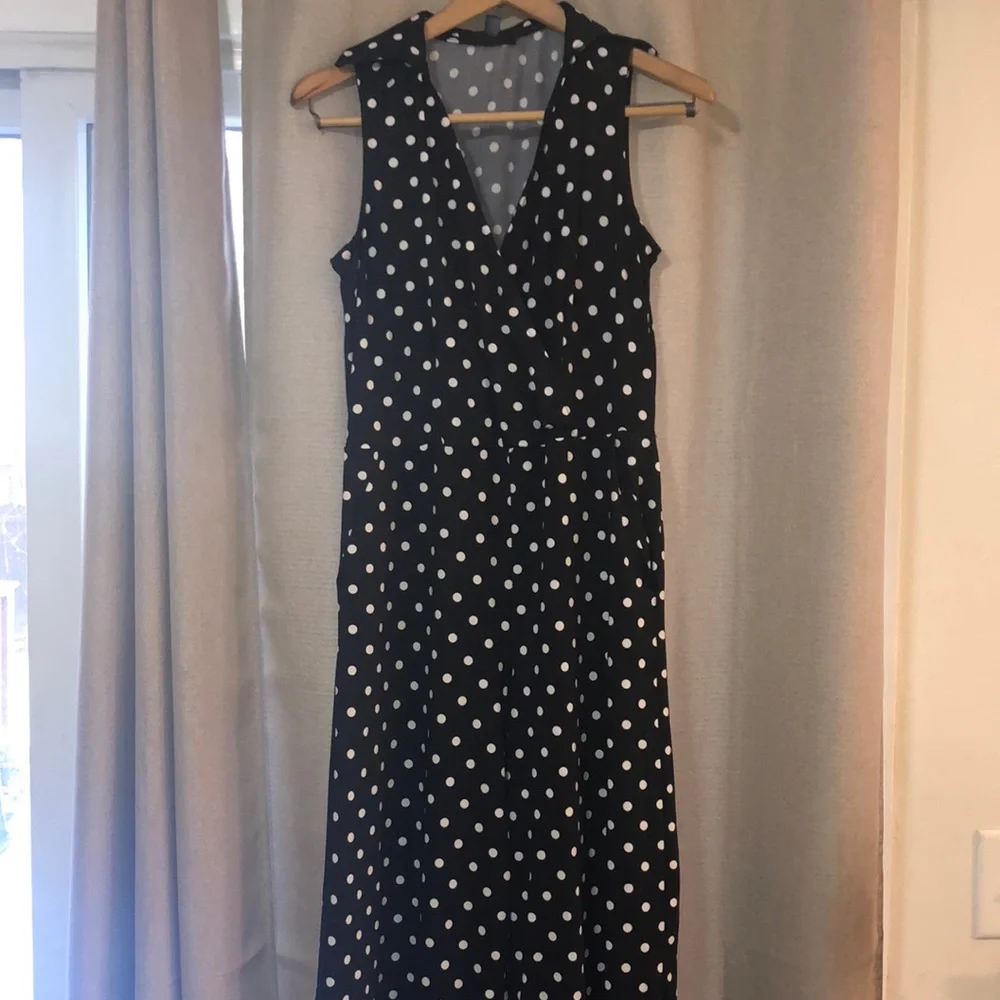 - Nina Leonard Polka dot pantsuit romper Size M
